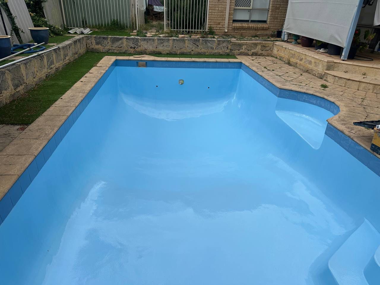 After: Pool — Polyaspartic