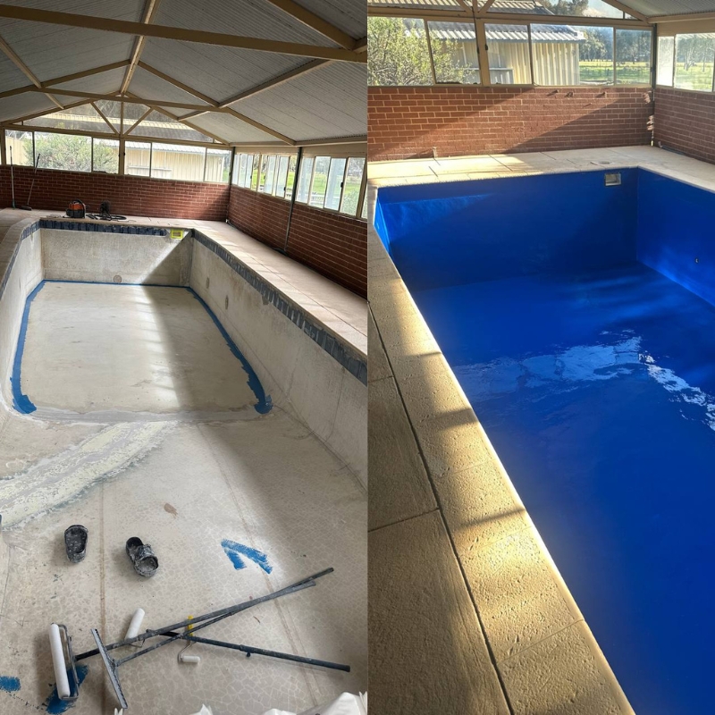 Pool resurfaced by Coating Hub in Mandurah