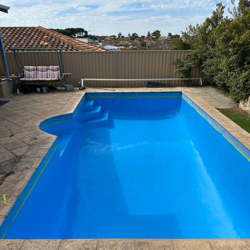 Pool resurfaced by Coating Hub in Ellenbrook